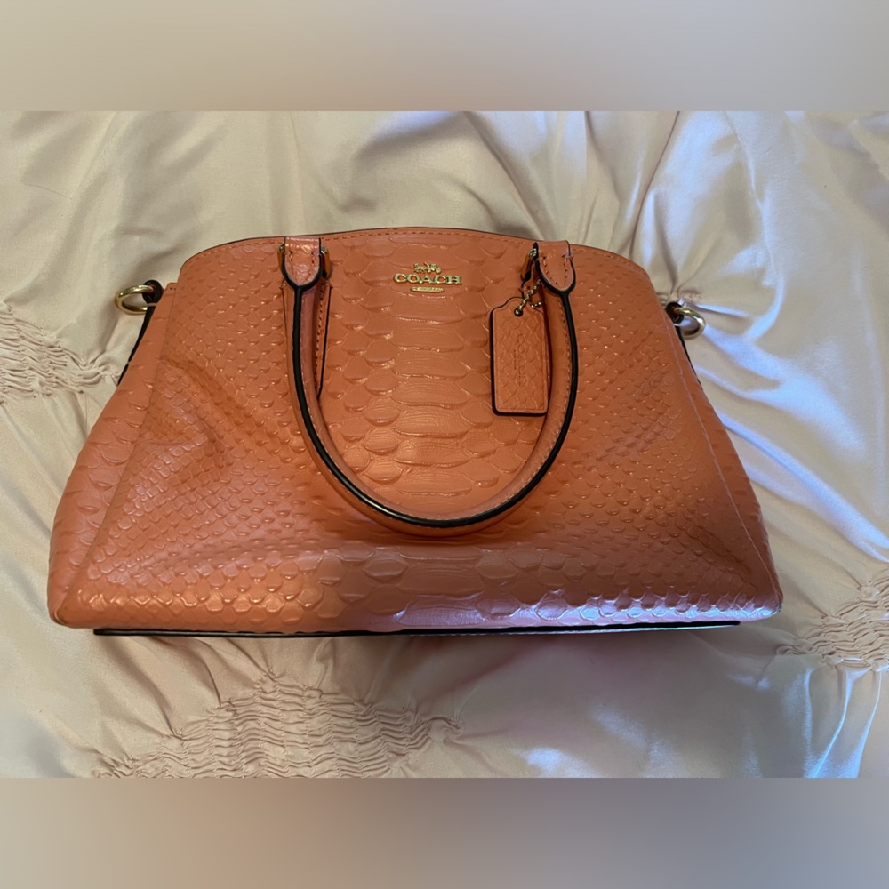 Coach Crocodile Leather Top Handle Bag